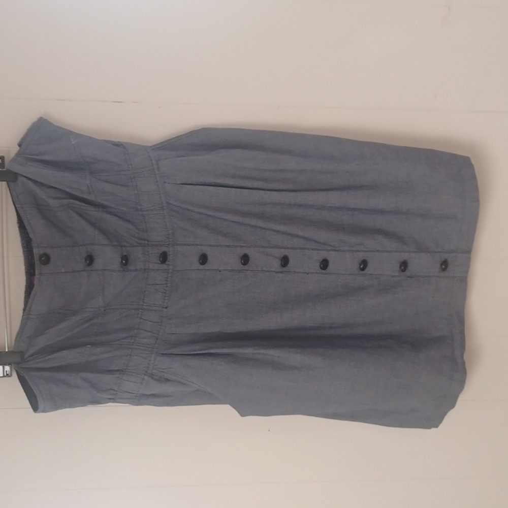 PURE ENERGY STRAPLESS PLUS SIZE DENIM DRESS